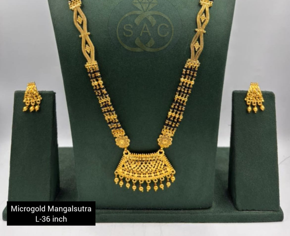 Micro Gold Mangalsutra Set - 1157