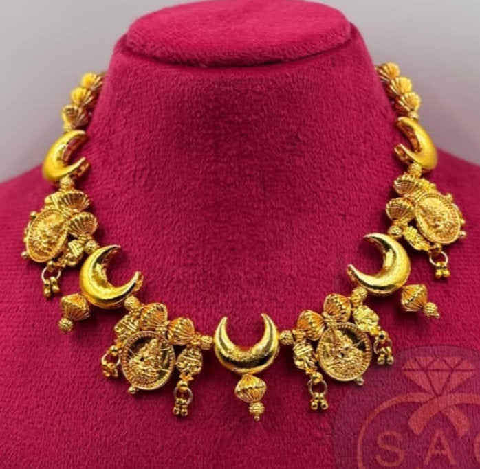 Premium Quality Handmade चंद्रकोर Necklace -795