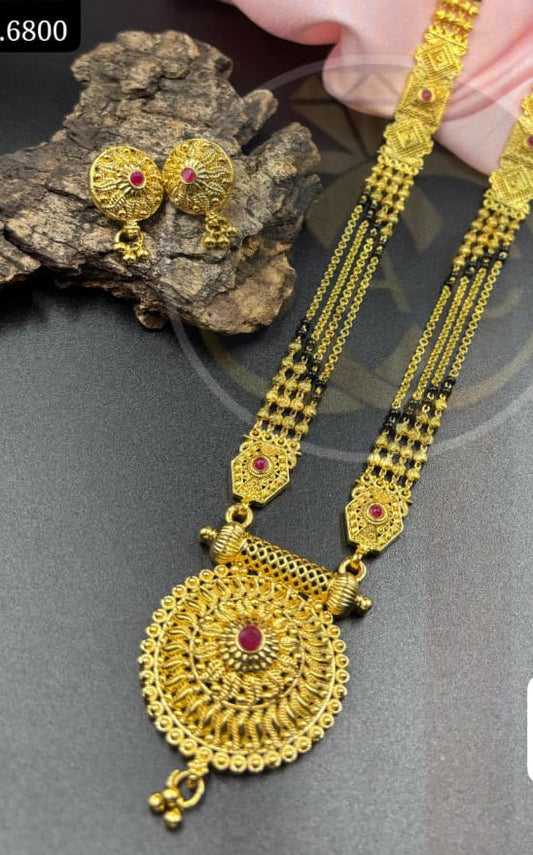 Micro Gold Mangalsutra Set - 542