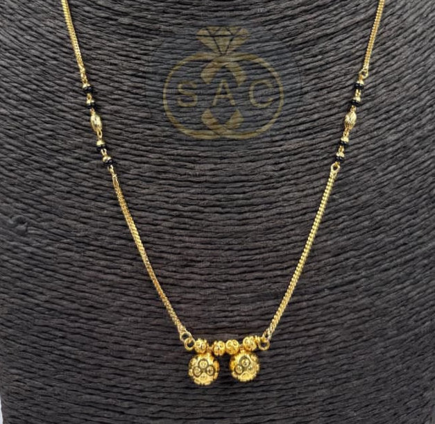Micro Gold Short Mangalsutra - 1257