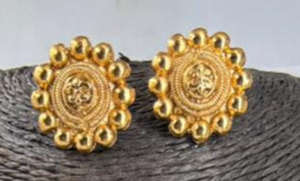 Premium Quality Traditional Matte Gold 2 layer mal - 1379
