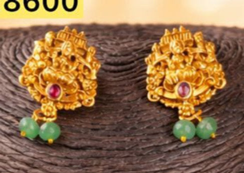 Premium Quality Matte Laxmi Short Necklace - 1380