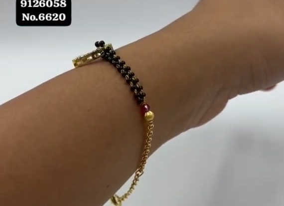 Premium Quality Hand Mangalsutra Bracelet - 686