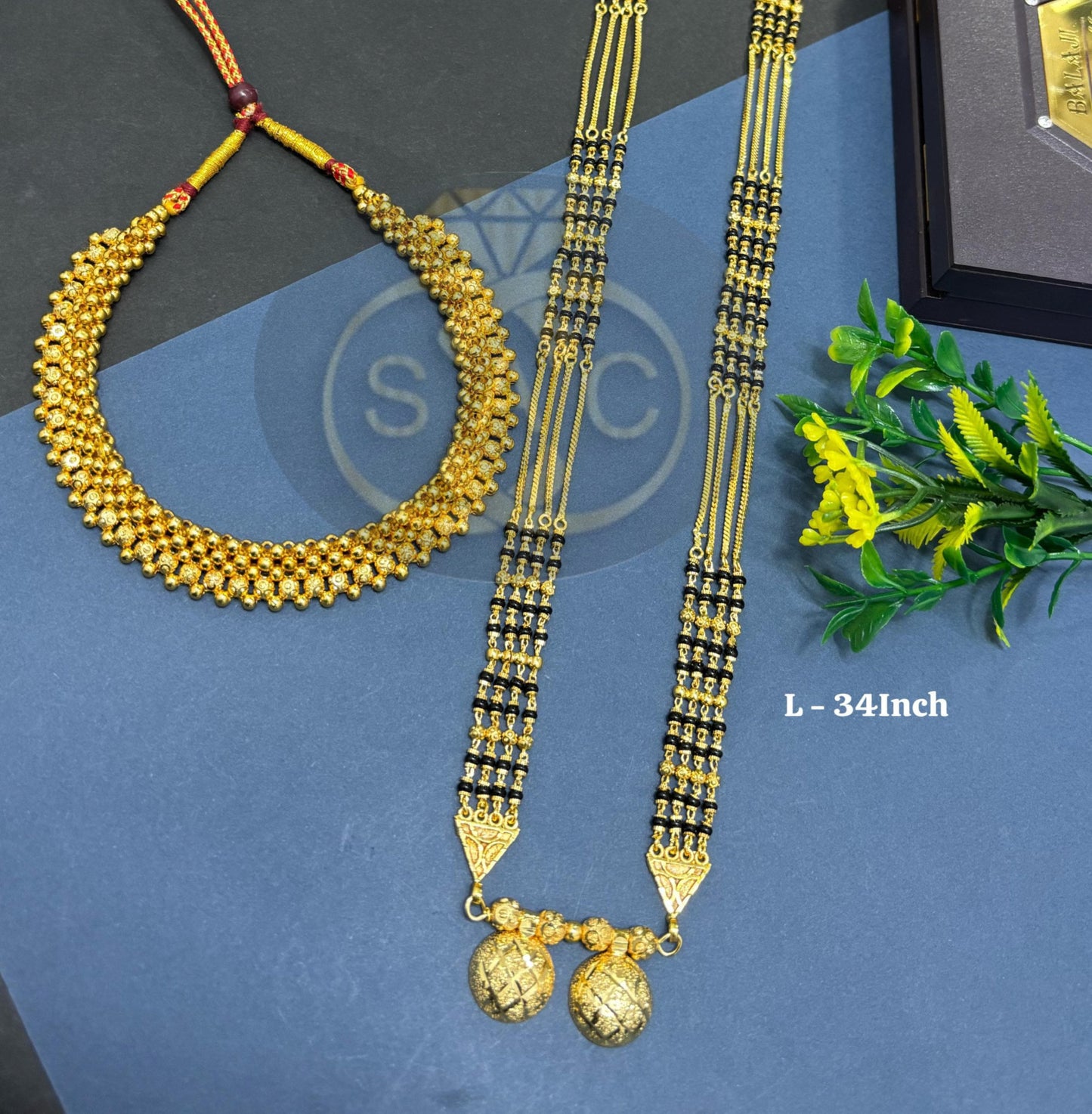 Micro Gold Mangalsutra Combo Set