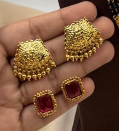 Micro Gold Mangalsutra Combo Set- 1441