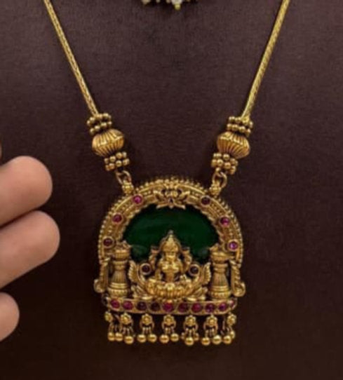 Premium Quality Heritage Laxmi pendant Necklaces Combo Set - 1430