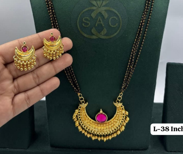 Micro Gold Mangalsutra combo Set -800