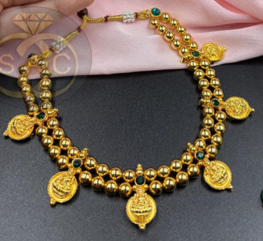 HANDMADE LAXMI COIN NECKLACE - 603