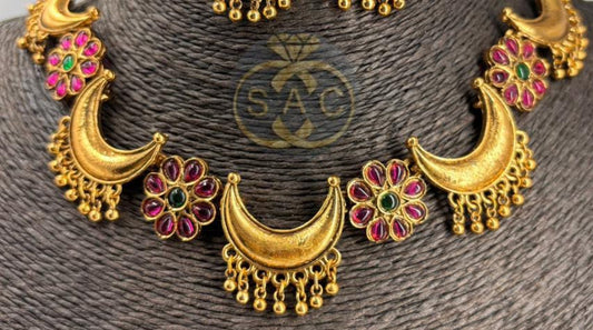 Premium Quality Traditional Chandrakor Necklace - 1370