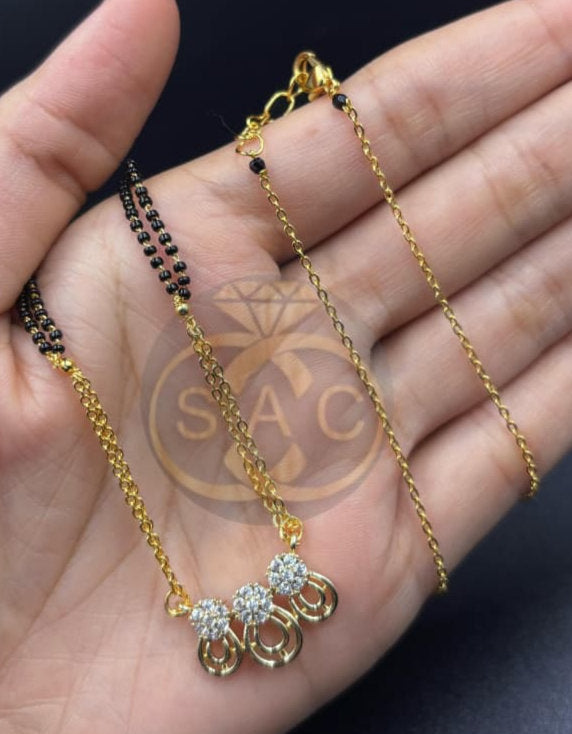 Daily wear A.D Stone Mangalsutra- 485
