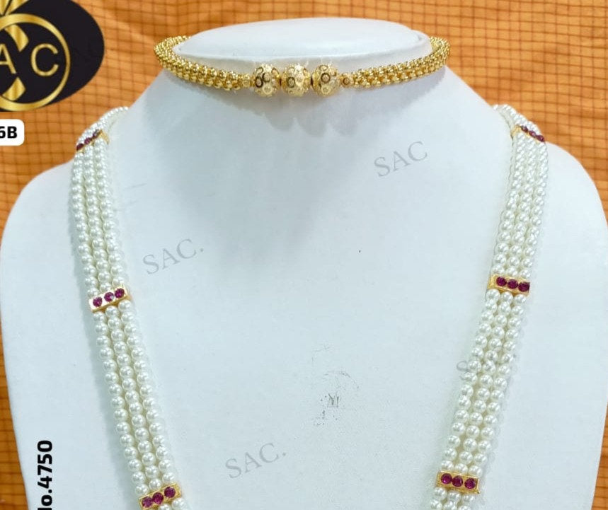 Micro Gold Moti Har Set