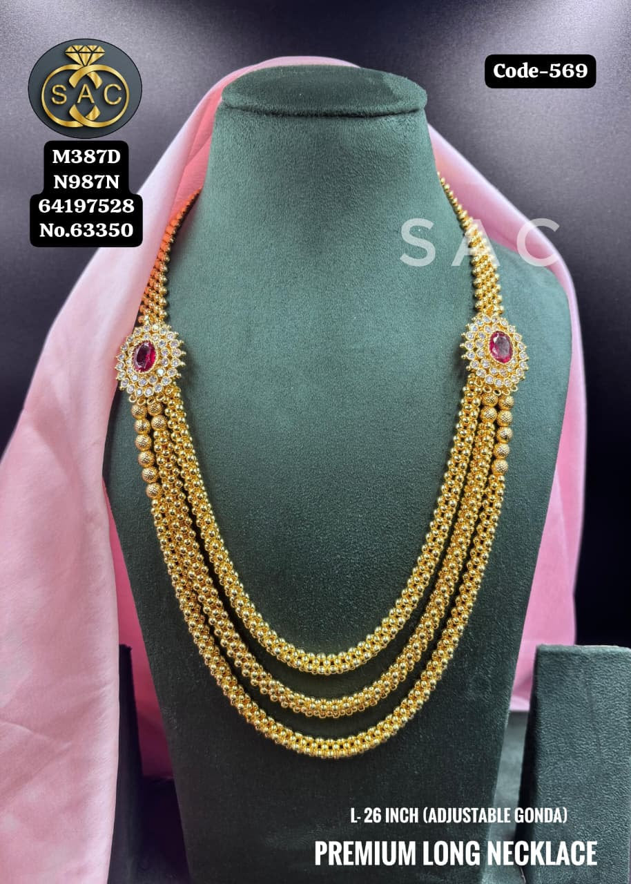 PREMIUM QUALITY LONG NECKLACE IN ADJUSTABLE GONDA* - 569
