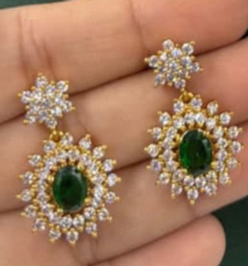 Premium Quality AD Stone Short Necklace - 1229