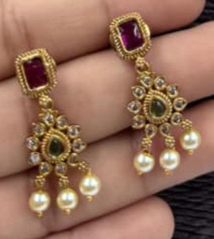 Fancy AD stone Necklace set -1233