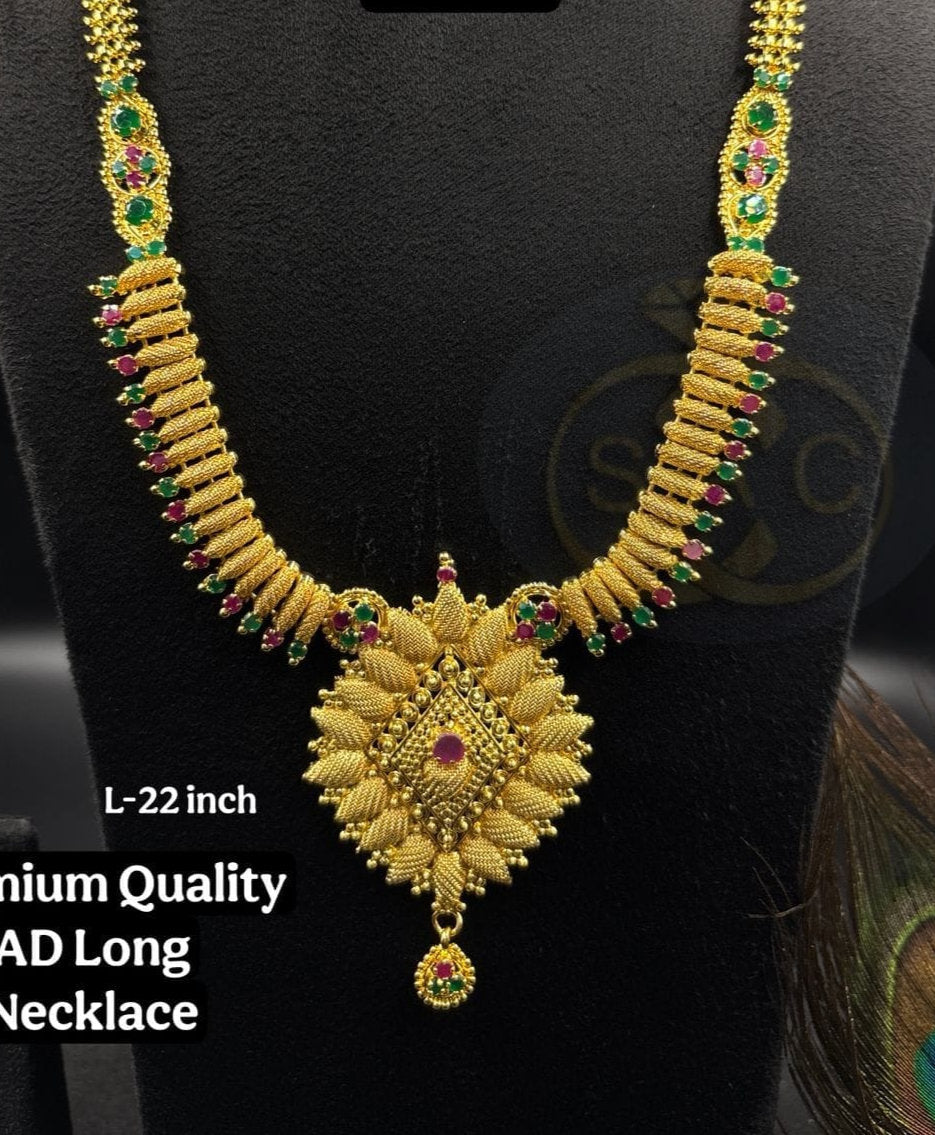 Premium Quality AD Long Necklace -513