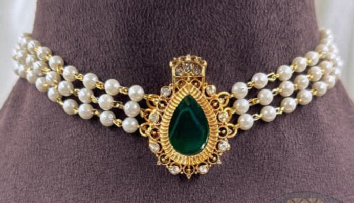 Premium Quality Moti Chocker - 1397
