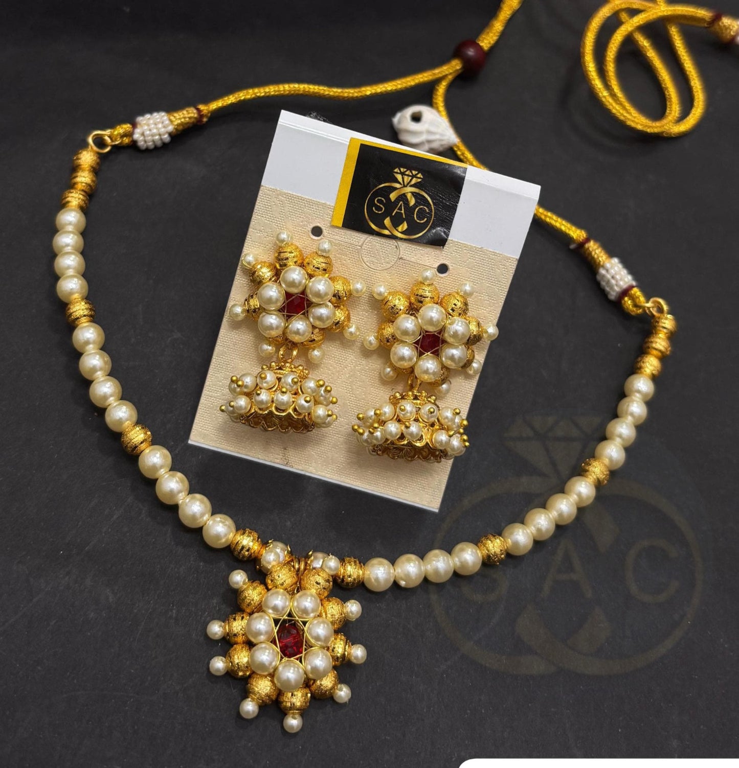 Handmade सायली Necklace - 358