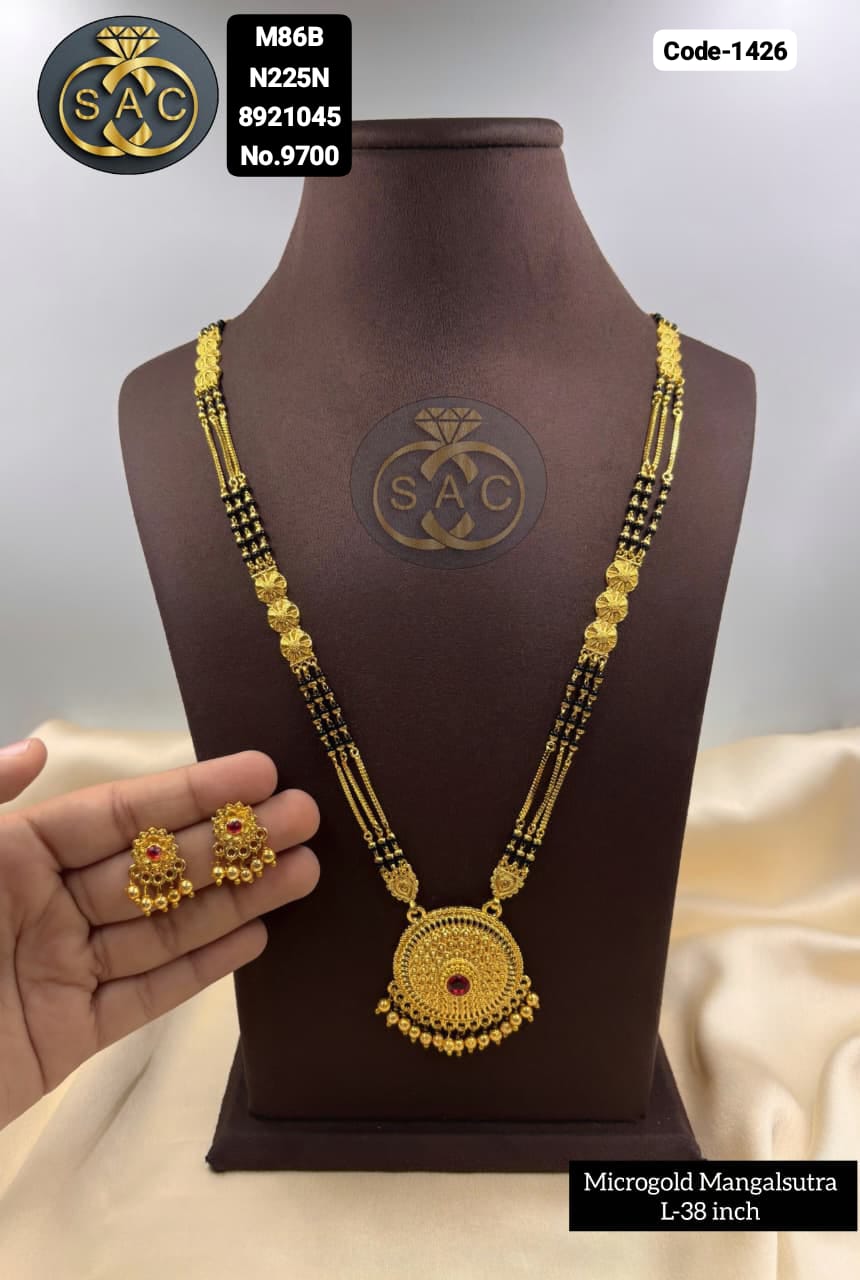 New Micro Gold Mangalsutra - 1472