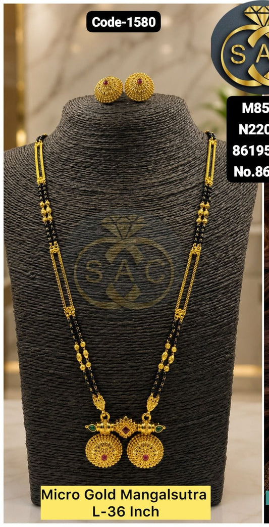 New Micro Gold Mangalsutra - 1580
