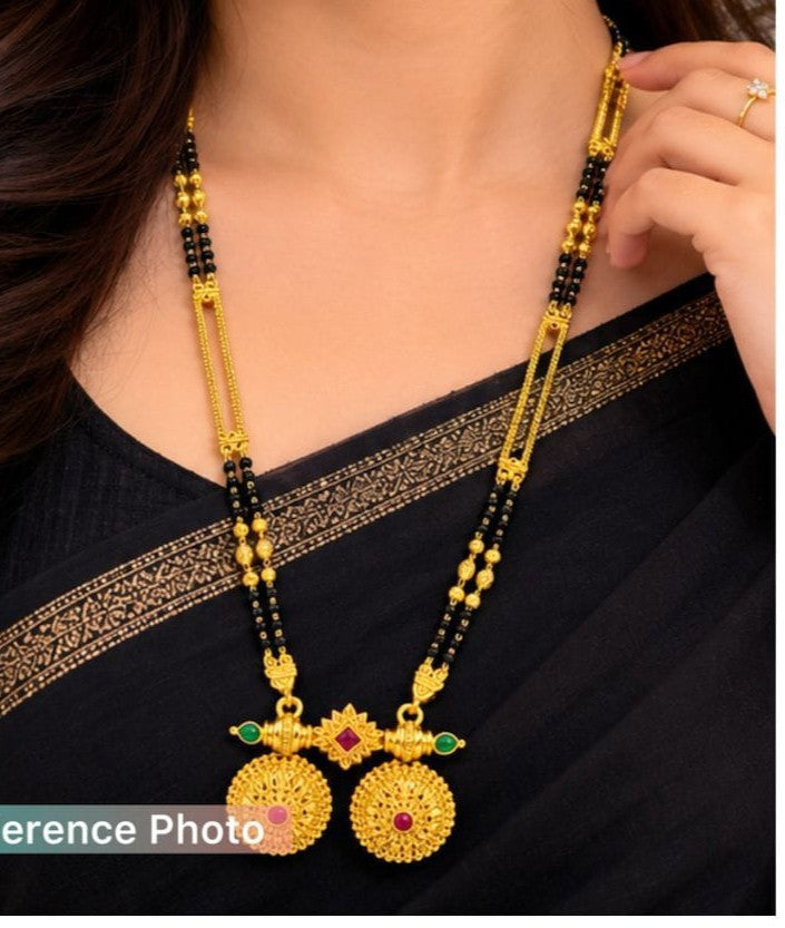 New Micro Gold Mangalsutra - 1580