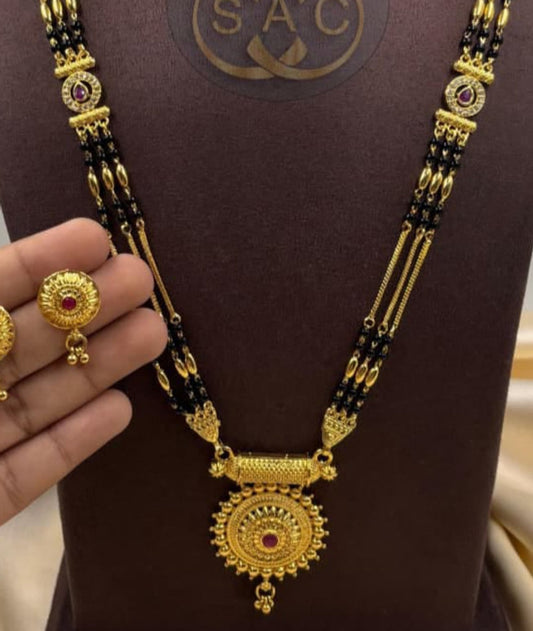 New Micro Gold Mangalsutra - 1483
