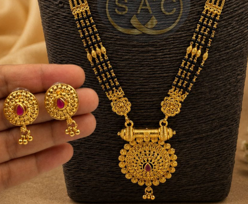 Micro Gold Mangalsutra Set - 1547