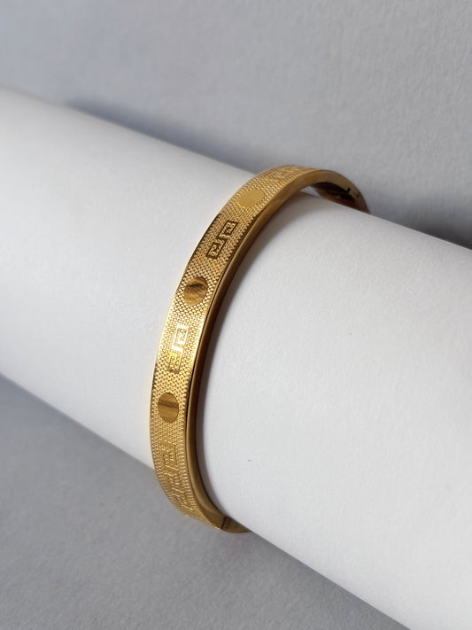 Titan Aura 18 KT Gold Plated Men's Magnetic Kada