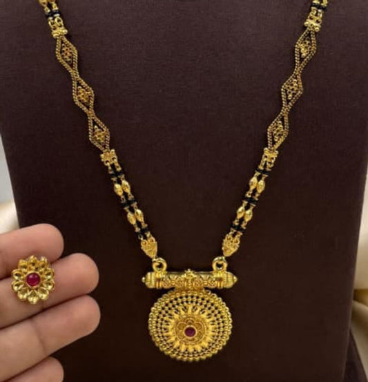 Micro Gold Mangalsutra Set - 1436
