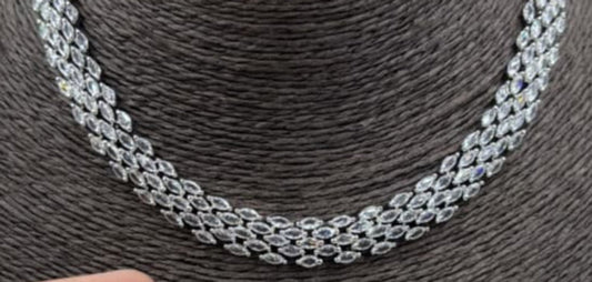 Fancy AD stone Necklace set - 1229