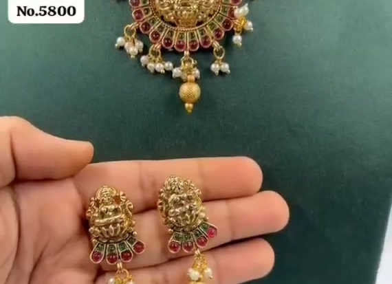 PREMIUM QUALITY LAXMI SOUTH NECKLACE - 660