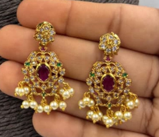 Premium Quality AD STONE SOUTH CHOCKER✨ { ADJUSTABLE GONDA } - 1260