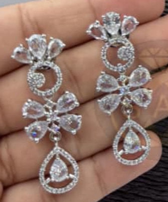 Fancy AD stone Necklace set - 1228