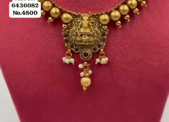 PREMIUM QUALITY LAXMI SOUTH NECKLACE - 659