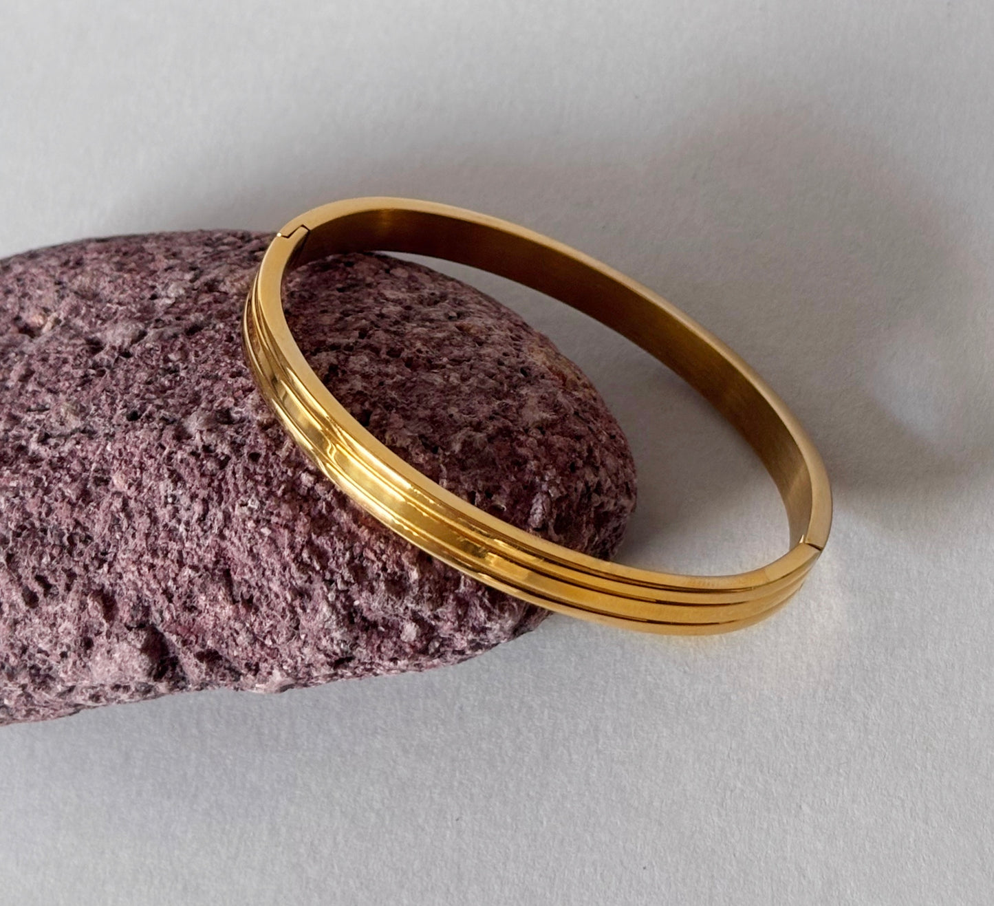 Elite Line 18 KT Gold Plated Men's Kada