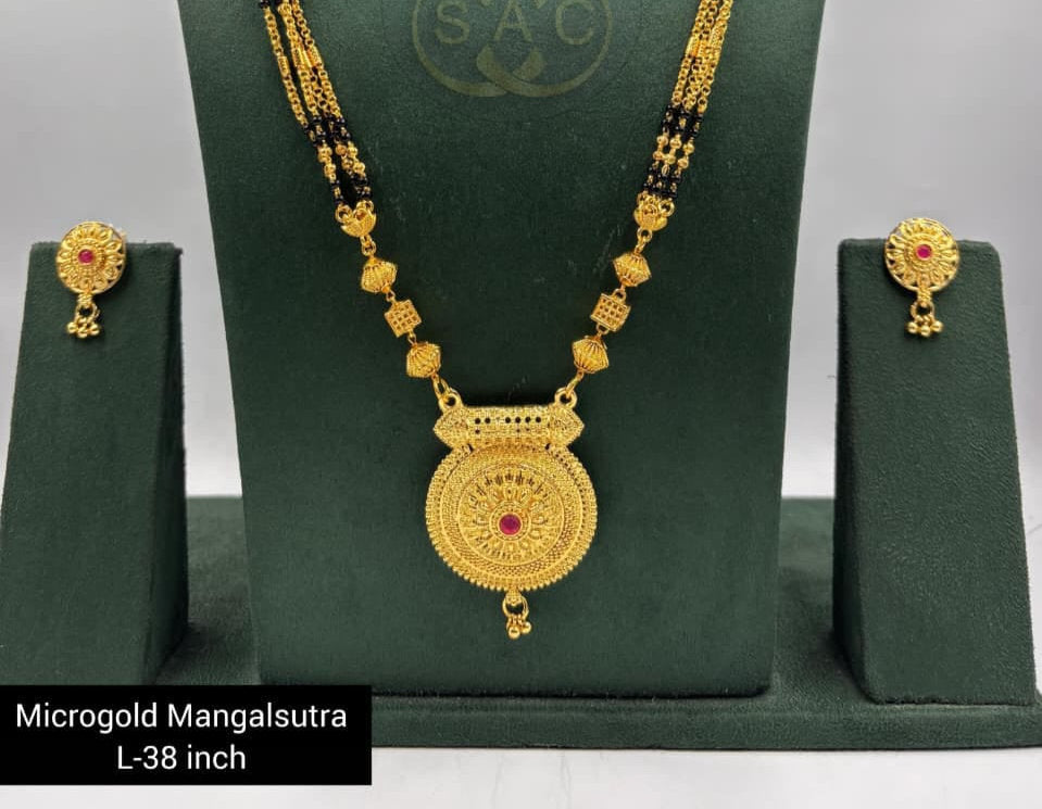 Micro Gold Mangalsutra Set - 1155