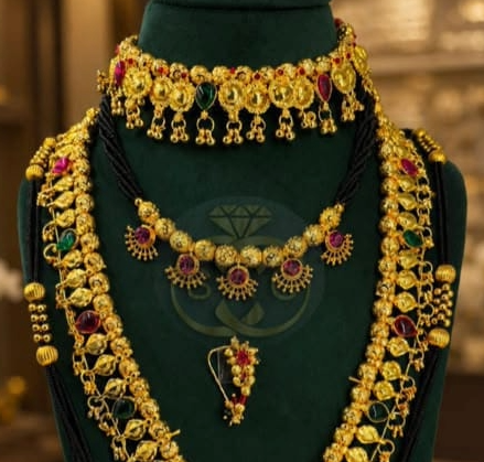 New Micro Gold plated Gourai Combo Set - 1598