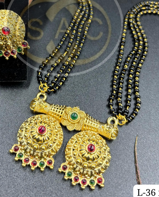 Micro Gold Mangalsutra Set - 525