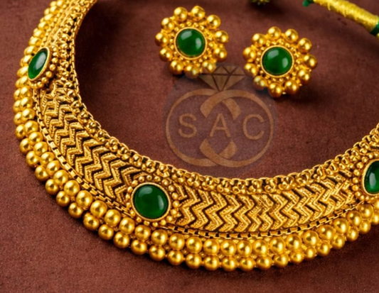 Premium Quality RAJWADI NECKLACE - 1252