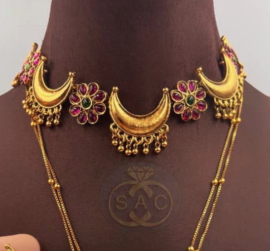 Premium Quality Heritage Necklace Combo Set - 1402