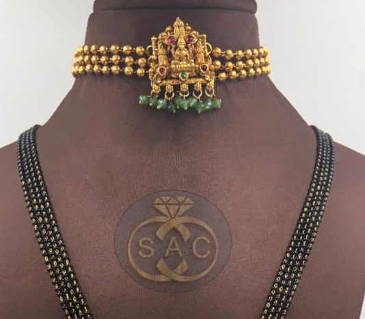 Premium Quality Heritage South Mangalsutra Combo Set -1401
