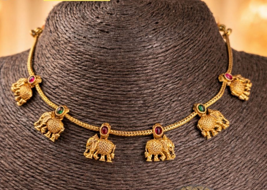 Premium Quality Traditional Short Necklace - 1372