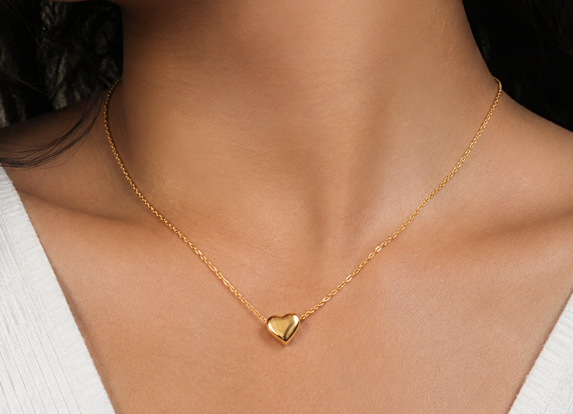 Forever Heart 18KT Gold Plated Chain
