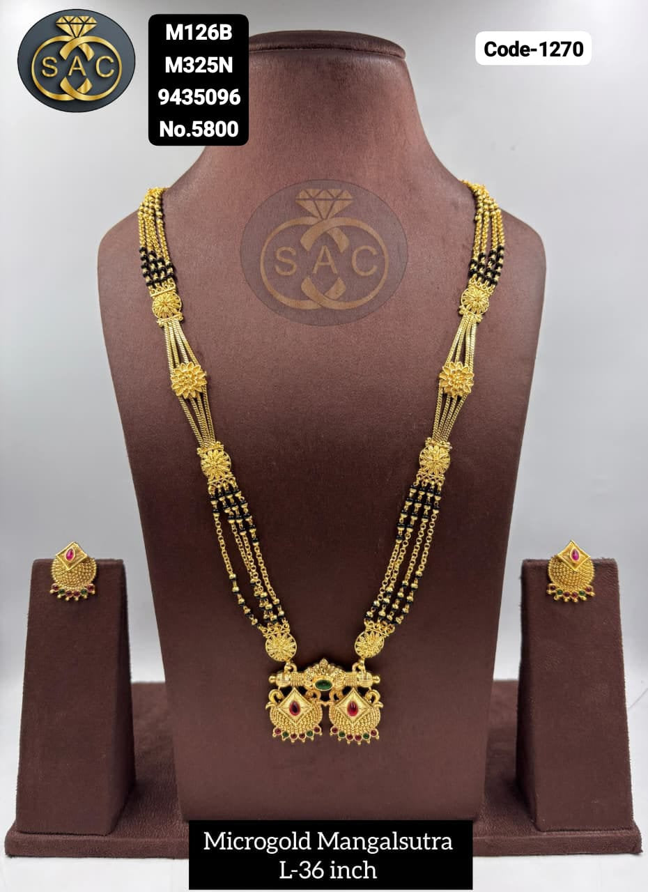 Micro Gold Mangalsutra - 1270
