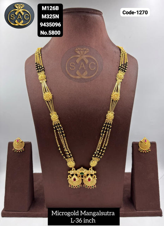 Micro Gold Mangalsutra - 1270