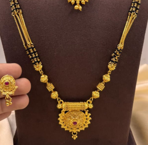 Micro Gold Mangalsutra Set - 1412
