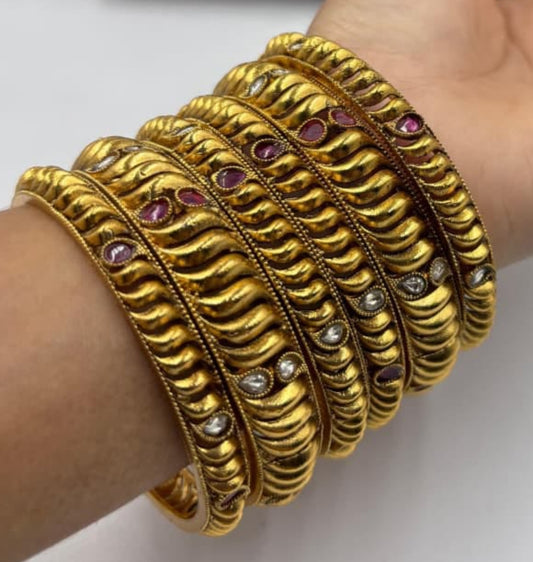 Heritage राजवाडी शिंदे शाही तोडे BANGLES SET - 1260