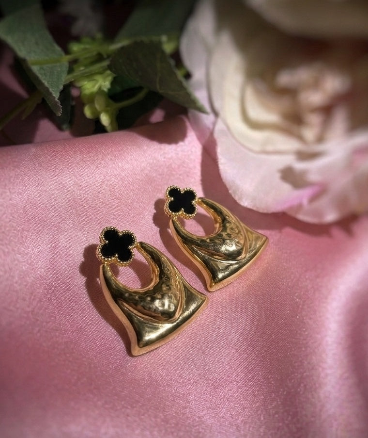 18 KT Gold Plated Elegant Bell Drop Earrings