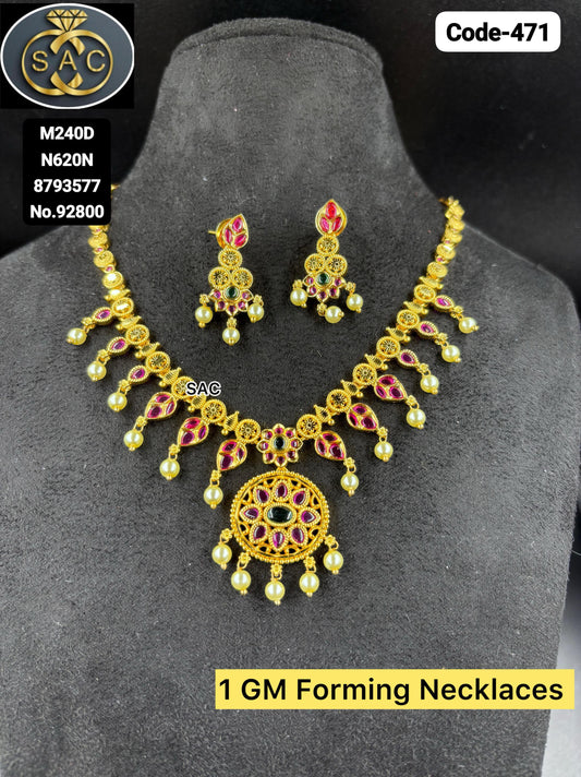 1 GM FORMING short necklace Necklace - 471