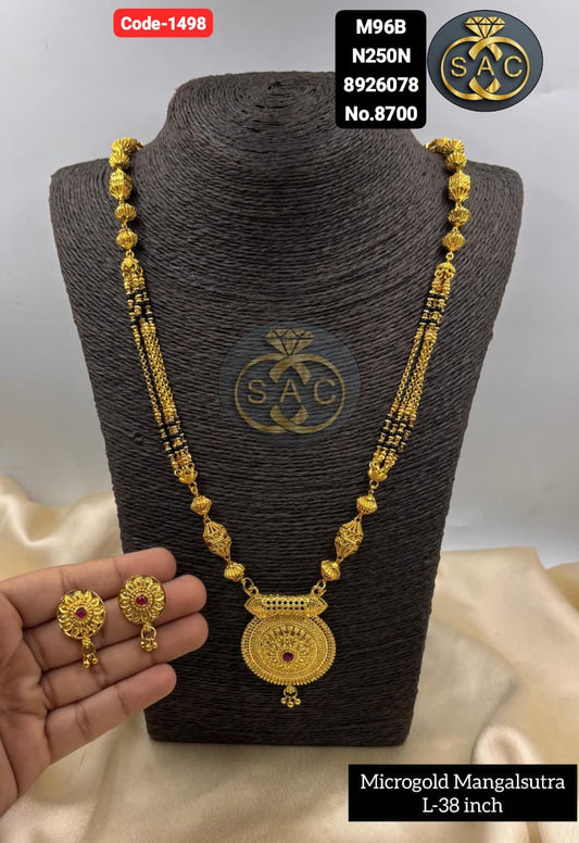 New Micro Gold Mangalsutra - 1498