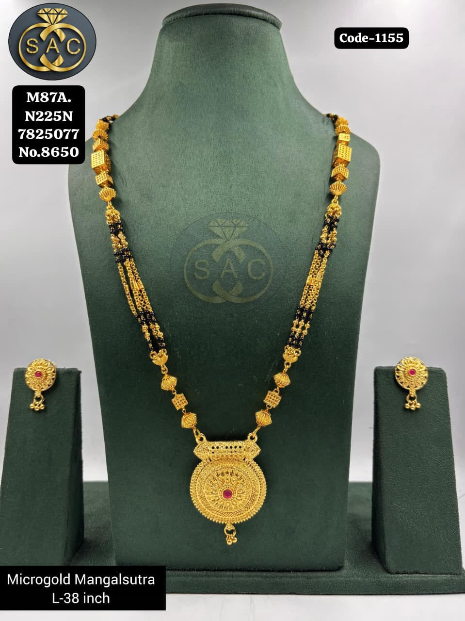 Micro Gold Mangalsutra Set - 1155